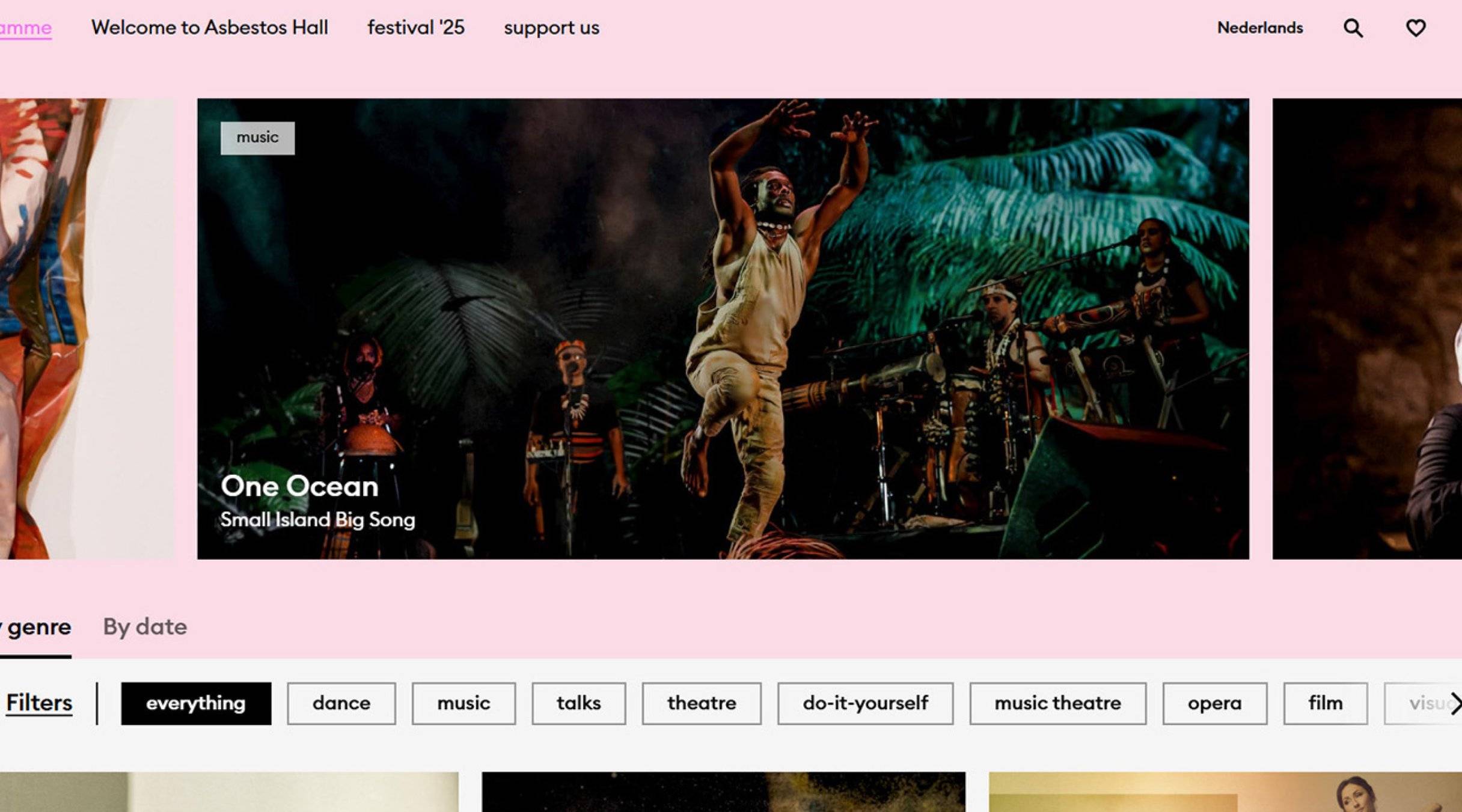 Please note: programme is not fully displayed in the programme overview on our website.